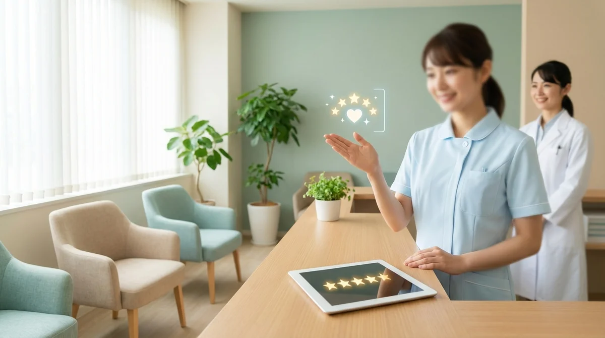 治療院の口コミを★4.7に上げた院長直伝！スタッフ全員で実践する接遇改善5つのマニュアル