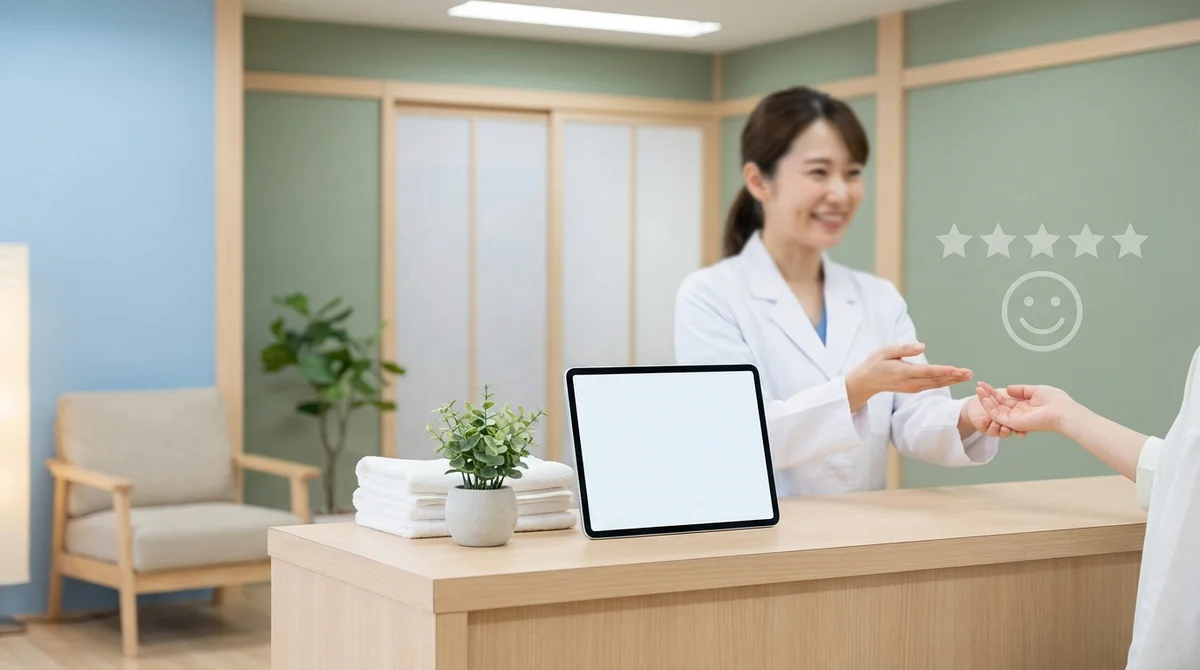 治療院の口コミ評価を★4.8まで上げる接遇改善術！患者満足度95%を実現する具体的手順