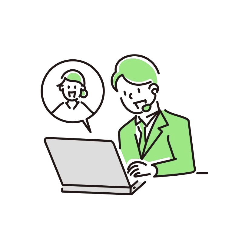 戦略を考える人のイラスト